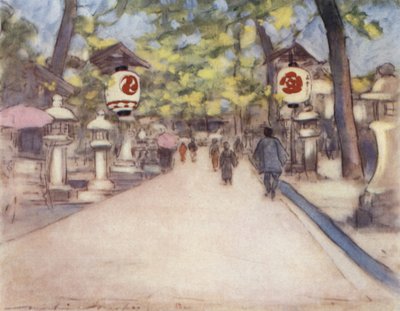 Une avenue de lanternes - Mortimer Ludington Menpes